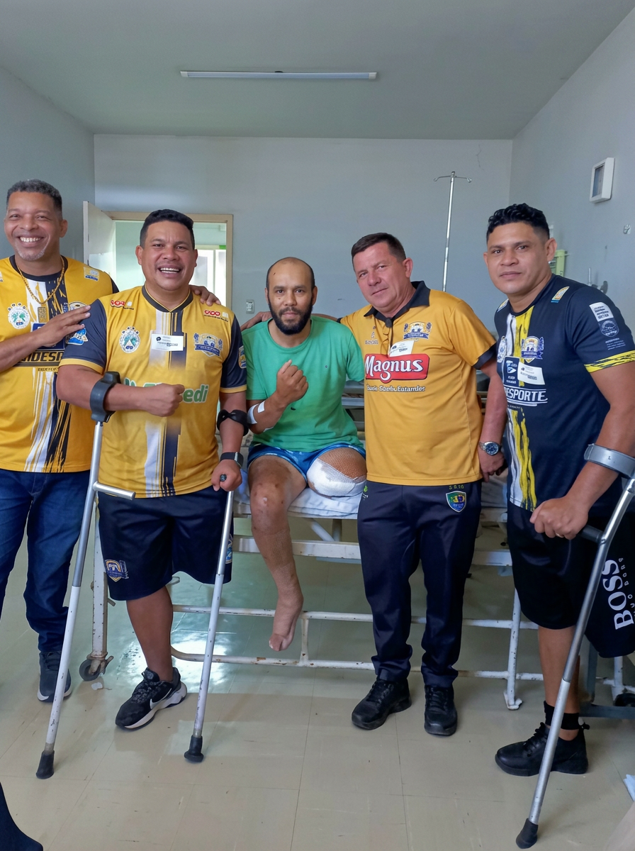 Atletas reunidos